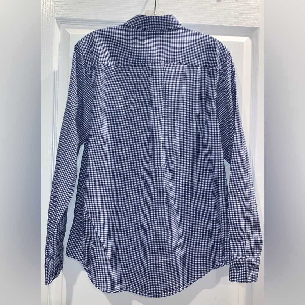POLO by Ralph Lauren blue check dress shirt BOYS SIZE 18 20 18/20 - Picture 3 of 12